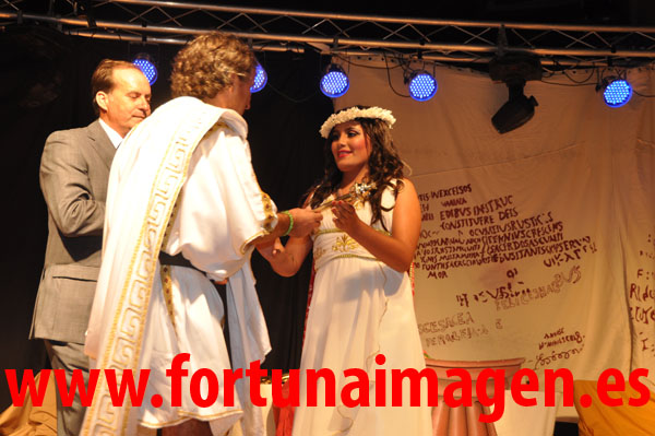 Acto de Presentación y Coronación de las Ninfas de las Fiestas de Sodales Íbero - Romanos 2011 en Fortuna - Murcia -